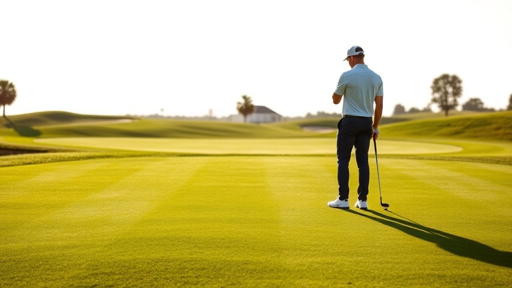 골프 코스의 장애물과 난이도 평가를 나타내는 이미지